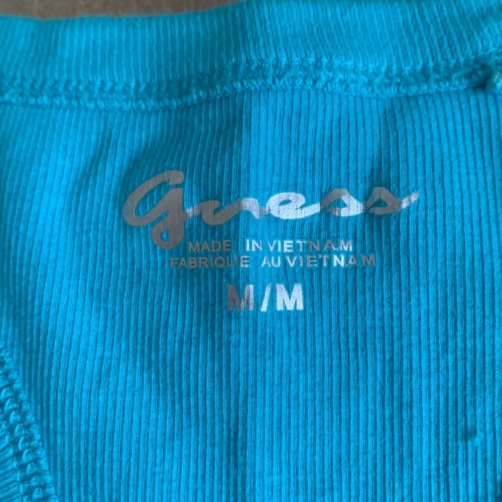 Guess Women's Vibrant Blue Tank Top - Picture 3 of 4